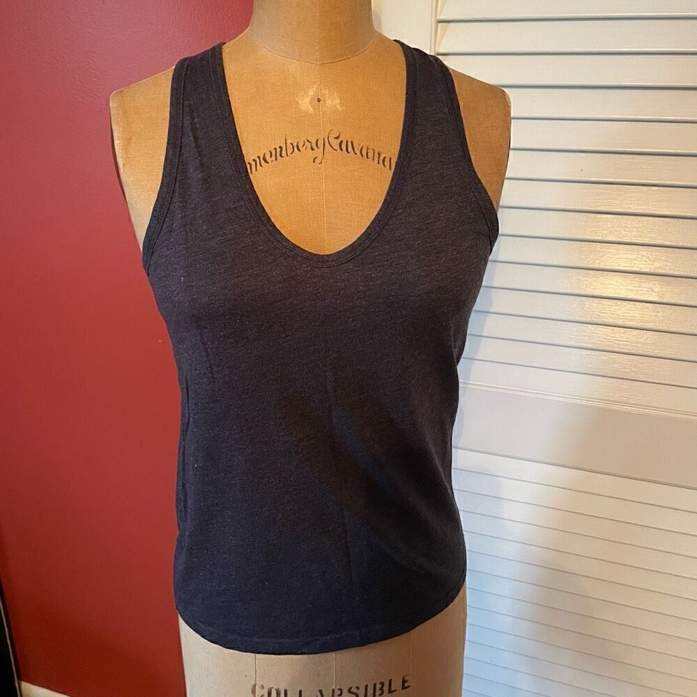 J CREW | heathered navy tank XS